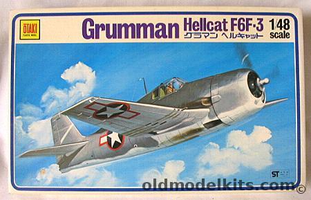 Otaki 1/48 Grumman F6F-3 Hellcat - (F6F3), 16 plastic model kit